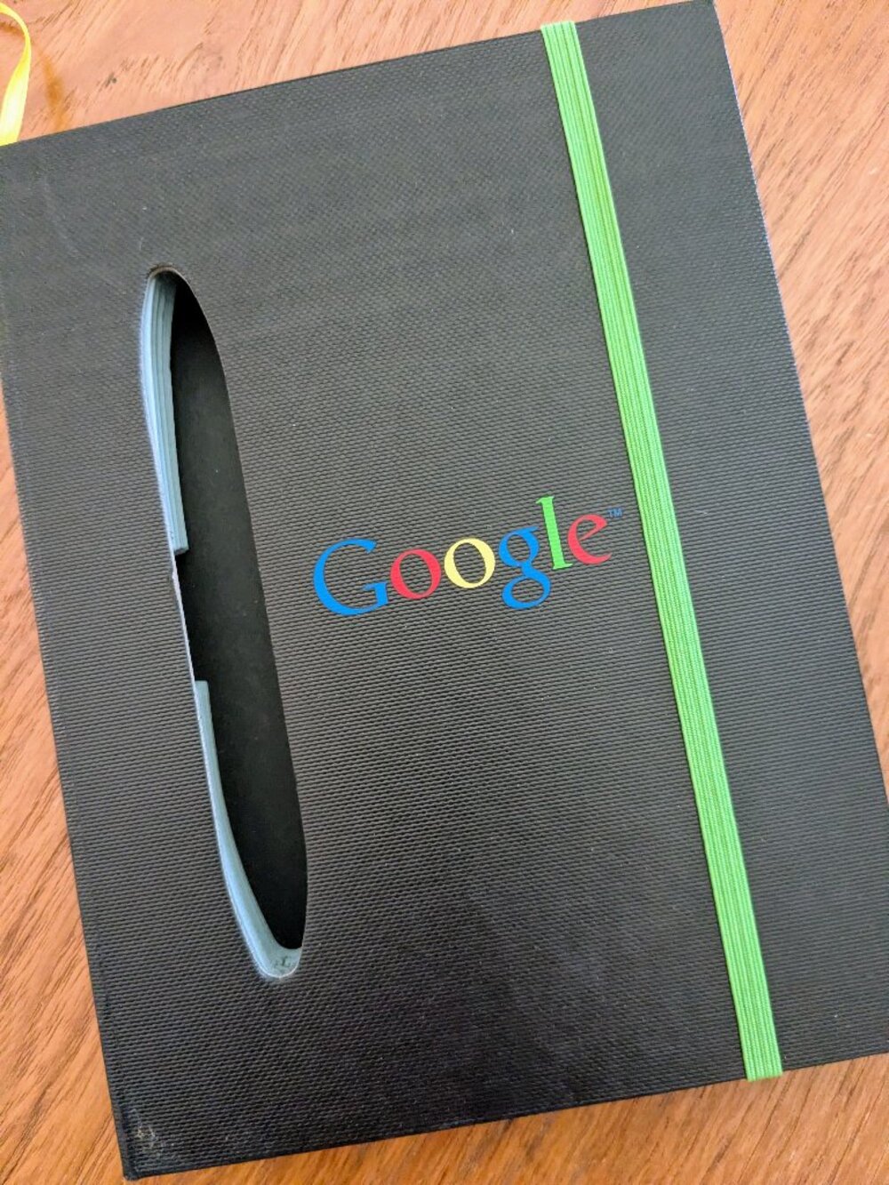 Google Branded Paper Notebook – Unique Cut-Out Design – Collectible Tech Swag
